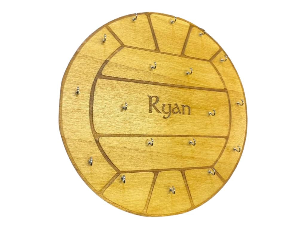 football medal holder rack - boys medal rack - girls medal rack - gaa