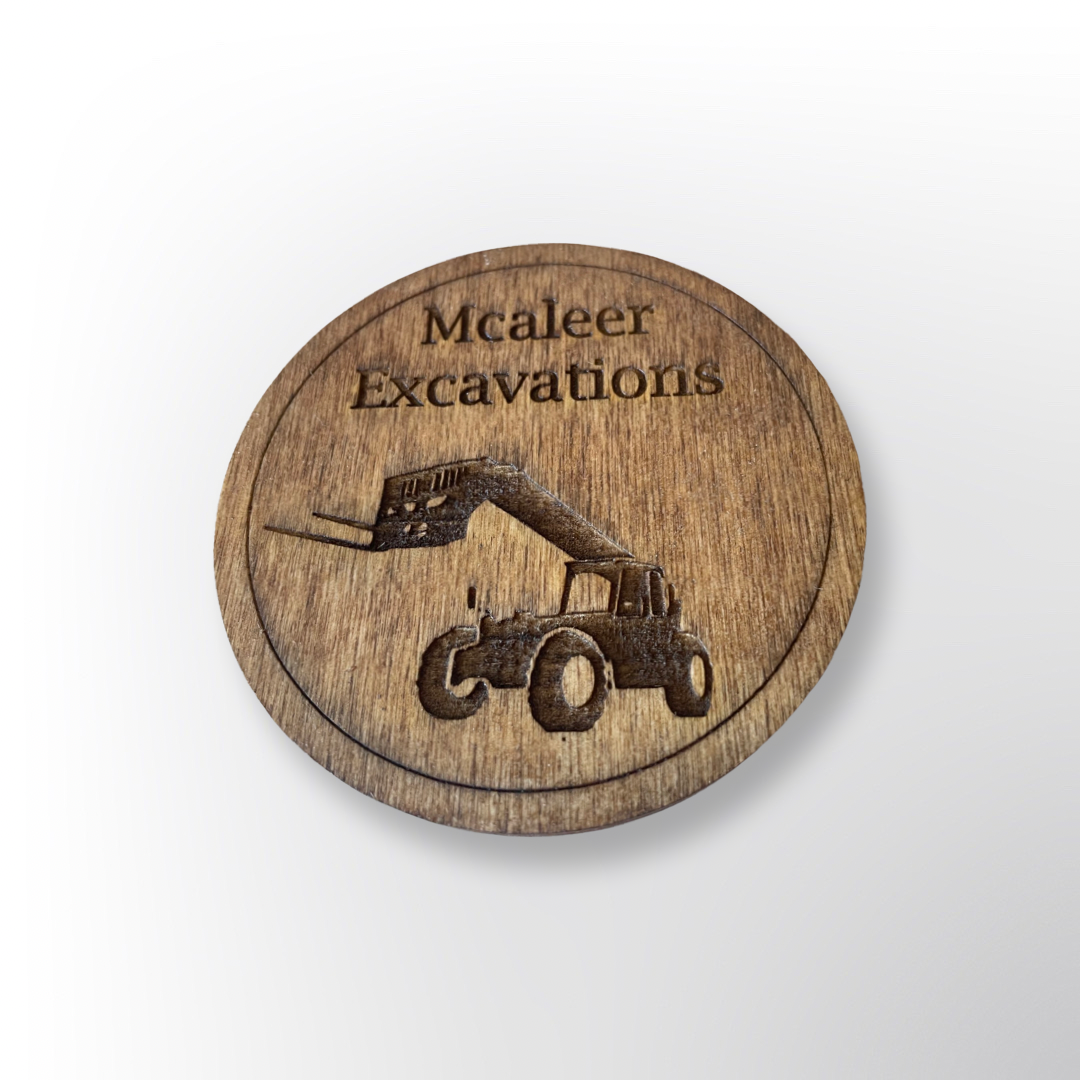 Personalized wooden coasters