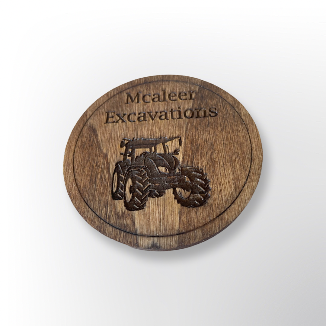 Personalized wooden coasters