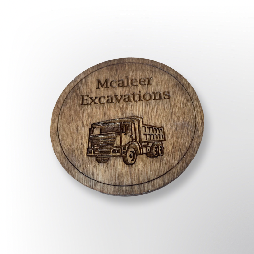 Personalized wooden coasters