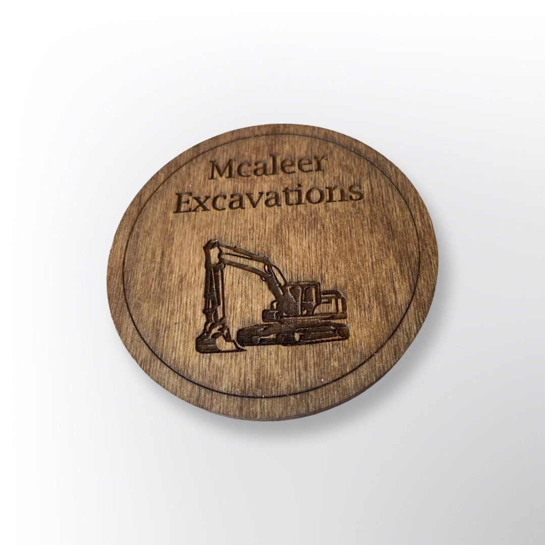 Personalized wooden coasters