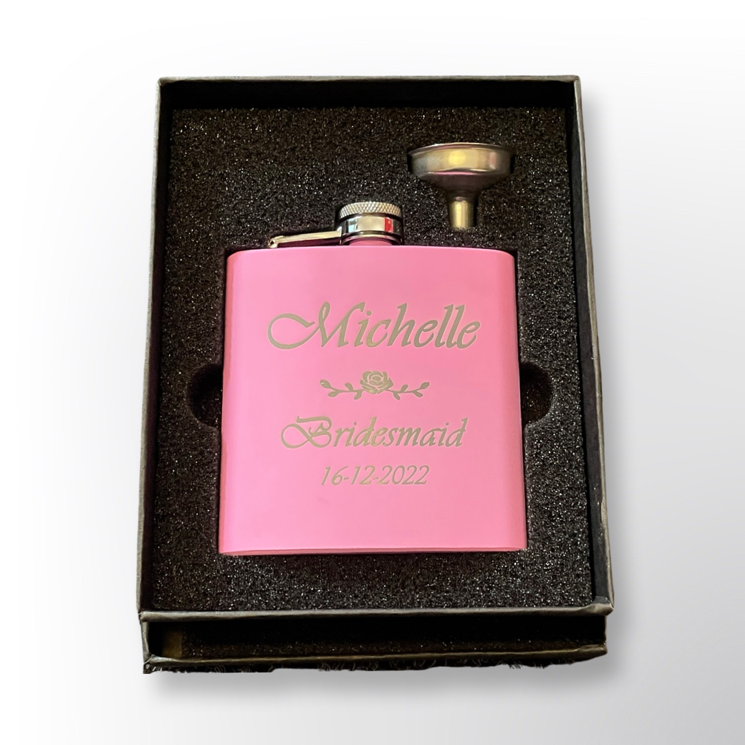 Pink Hip Flask
