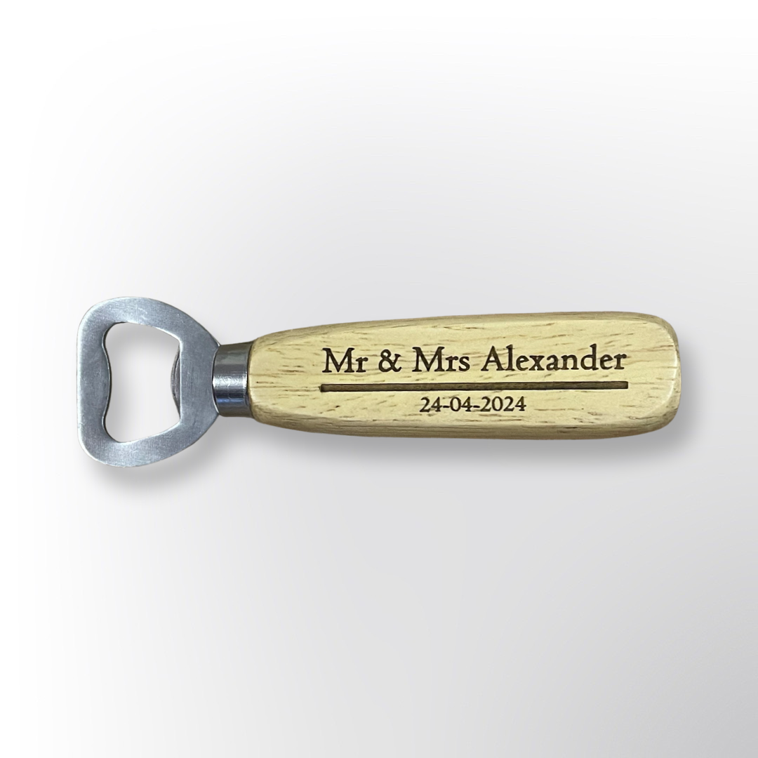 Personalised wooden Bottle opener