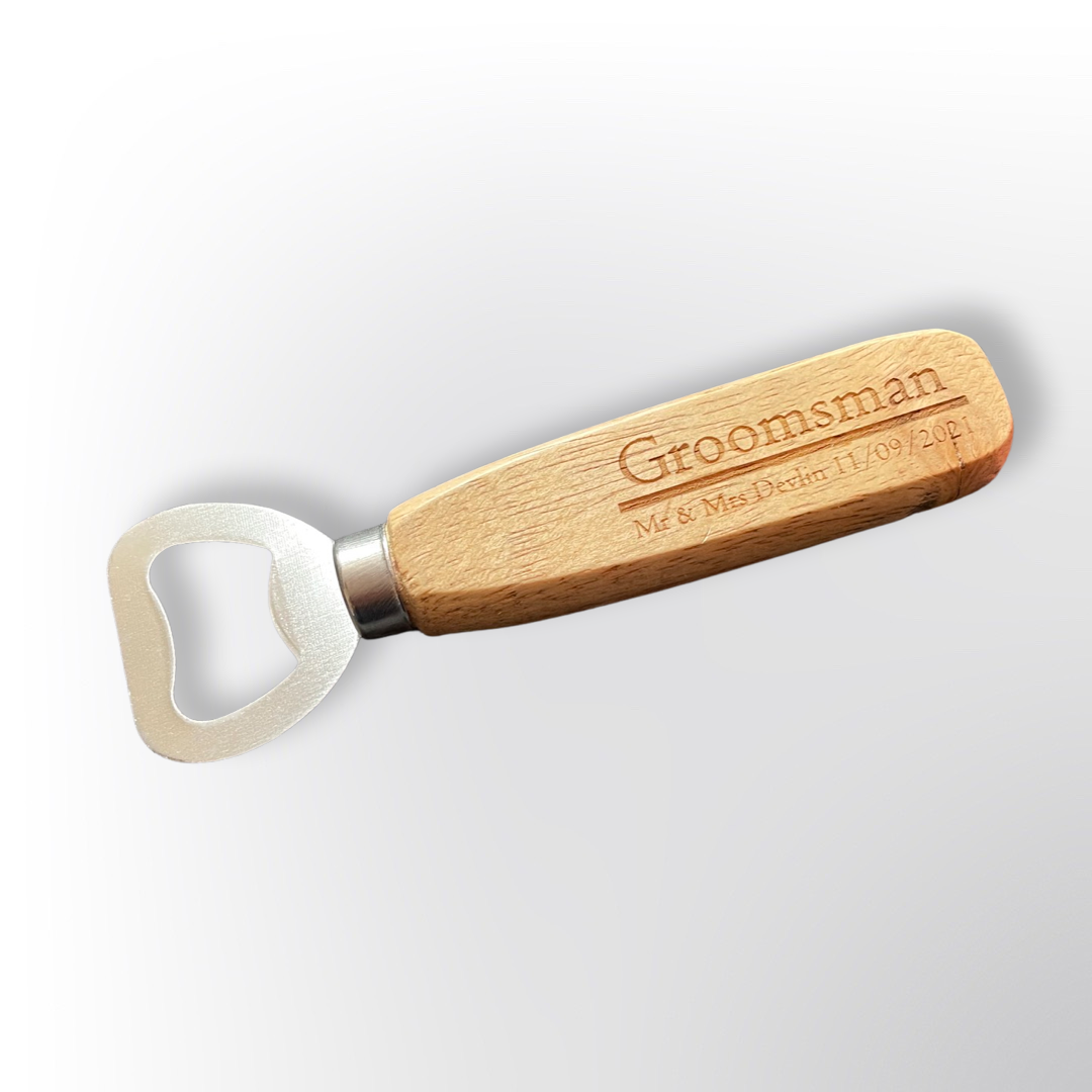 Personalised wooden Bottle opener