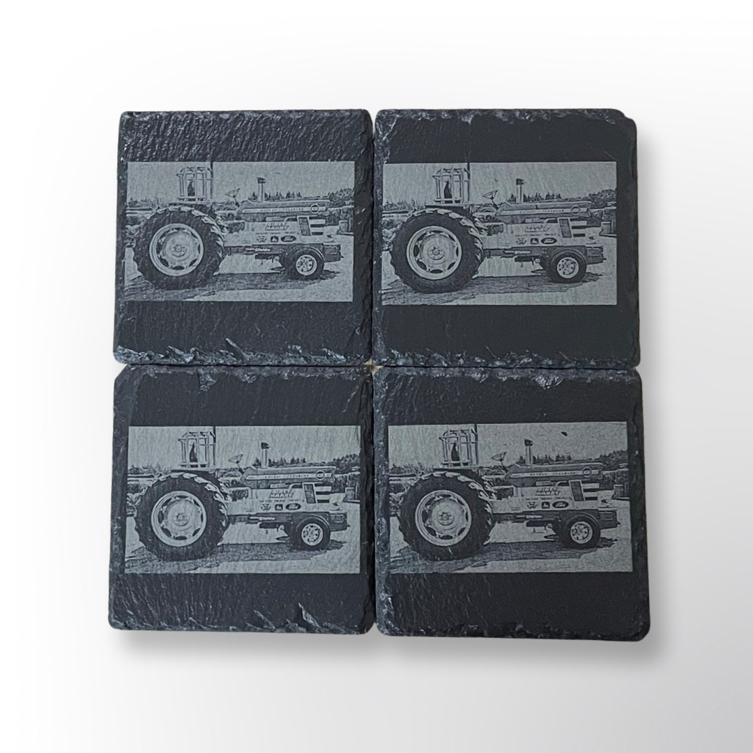 4 X Personalised Slate Coasters - drink coaster - unique gift - gifts for him - gifts for her - wedding gift - Christmas gift