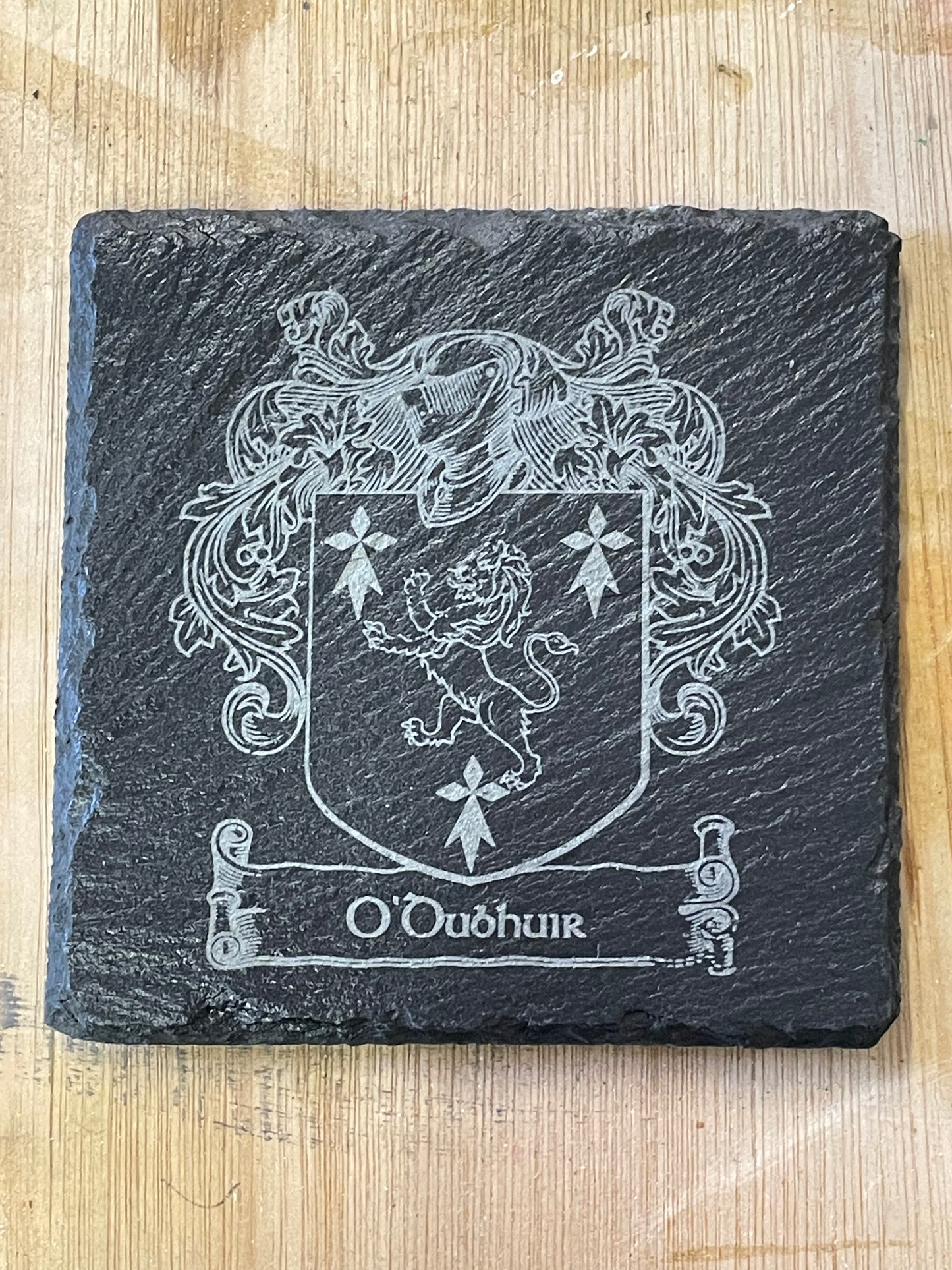 4 X Personalised Slate Coasters - drink coaster - unique gift - gifts for him - gifts for her - wedding gift - Christmas gift