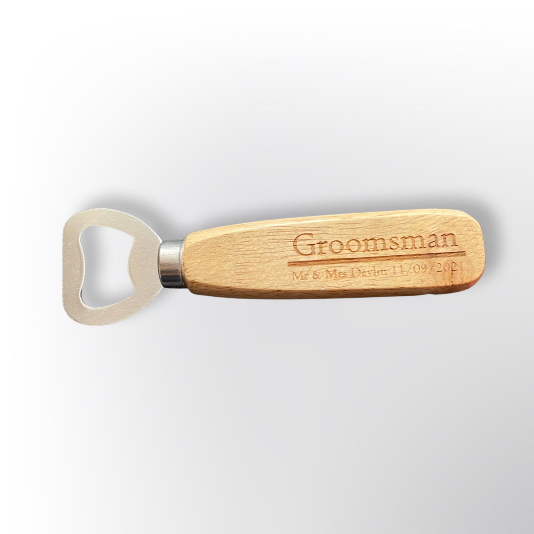 Personalised wooden Bottle opener