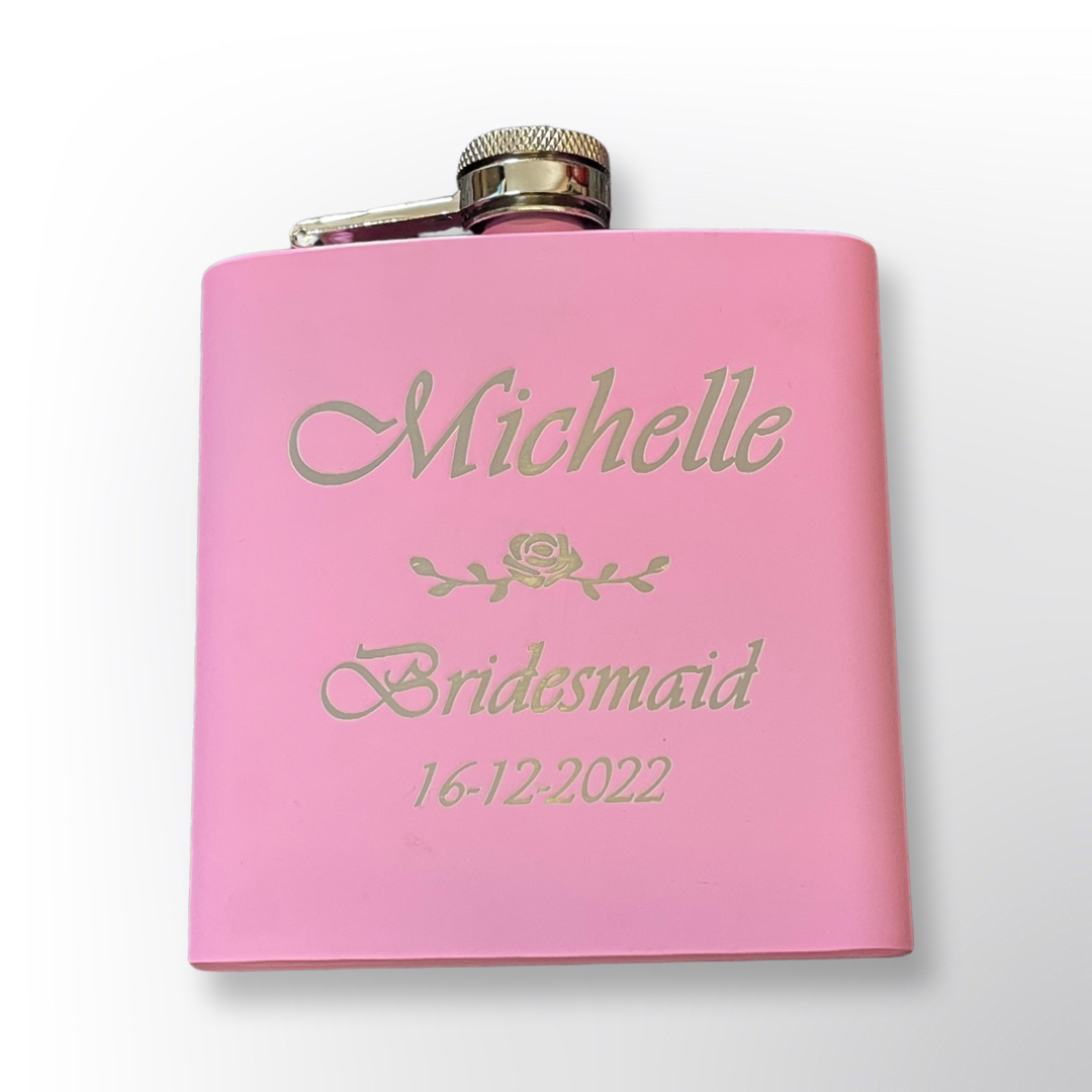 Pink Hip Flask