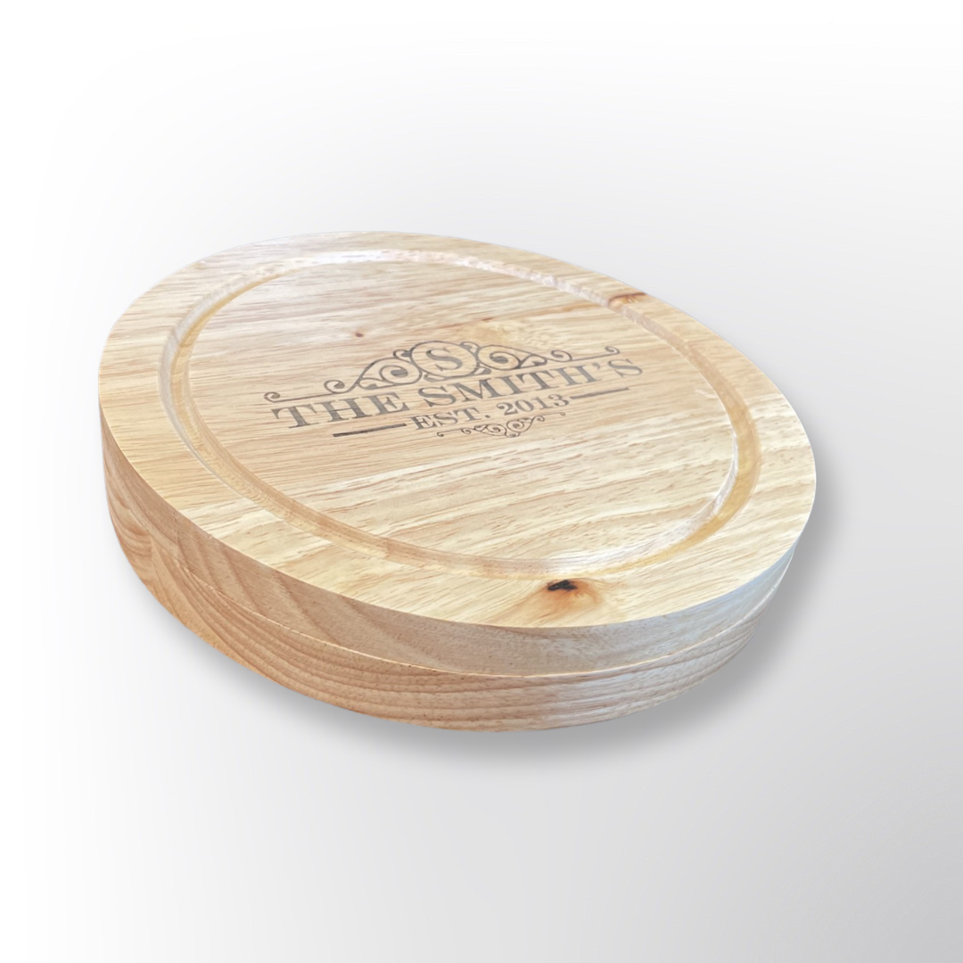 Cheese board with knives