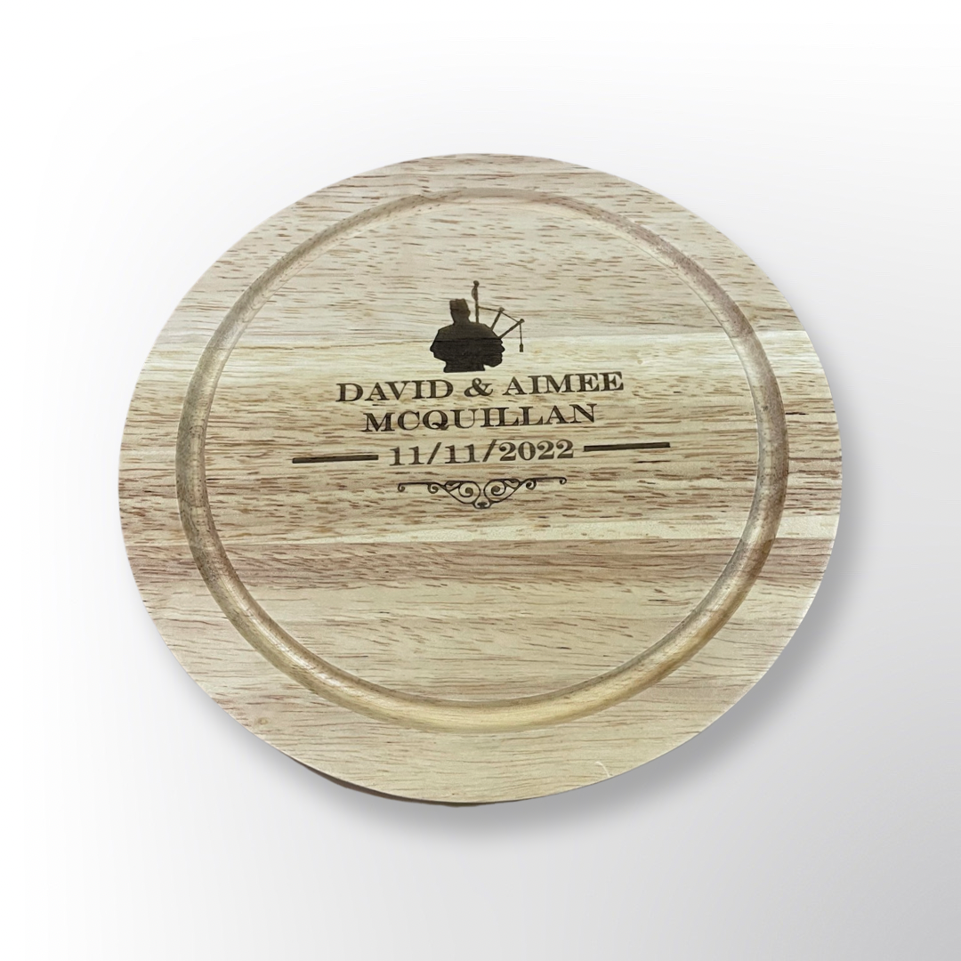 Cheese board with knives
