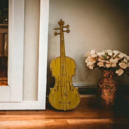 Irish fiddle medal holder rack - medal display - traditional rush music - violin medal display