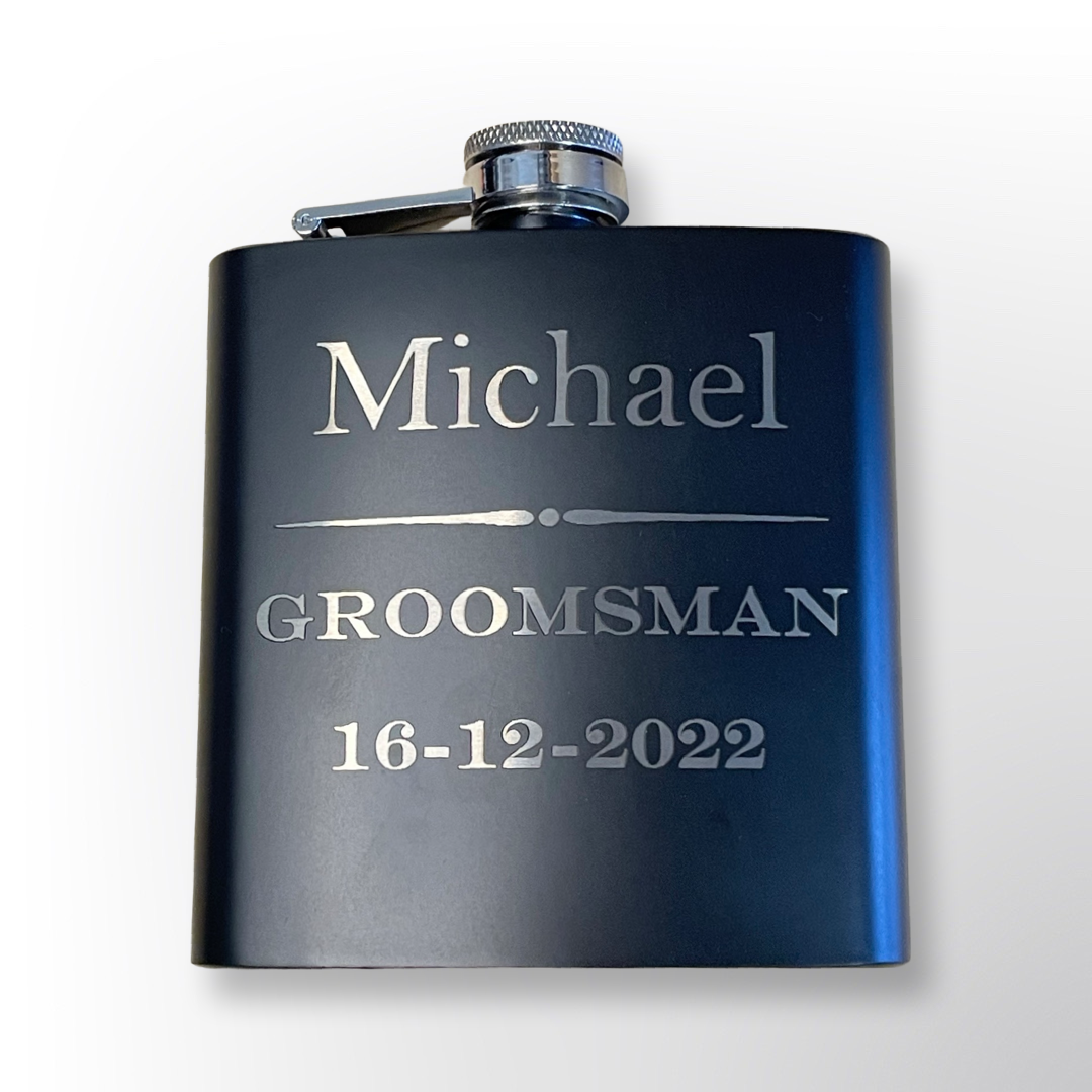 Black Hip Flask