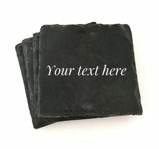 1 X Personalised Slate Coasters - drink coaster - unique gift - gifts for him - gifts for her - wedding gift - Christmas gift